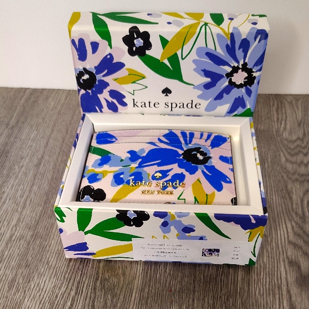Kate Spade Multicolor Floral Card Holder